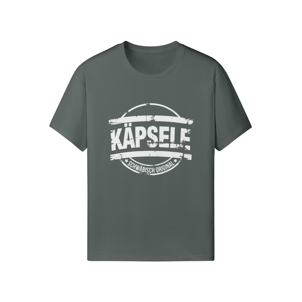 T-Shirt mit Aufdruck "Käpsele - Schwäbisch Original im Stempel-Design