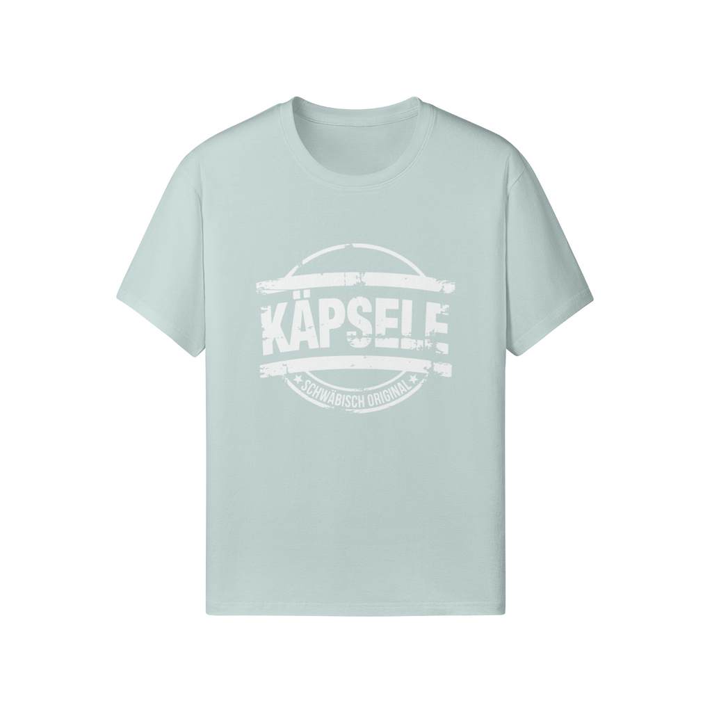 T-Shirt mit Aufdruck "Käpsele - Schwäbisch Original im Stempel-Design