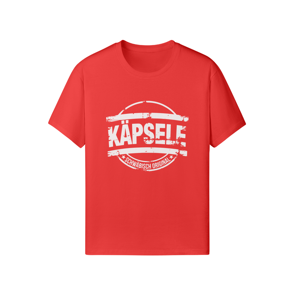 T-Shirt mit Aufdruck "Käpsele - Schwäbisch Original im Stempel-Design